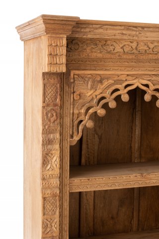 Etagère haute 4 niveaux MACO en bois de manguier naturel